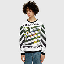 Свитшот мужской Off-White: Keep Going, цвет: 3D-черный — фото 2