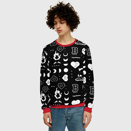 Мужской свитшот Приключения Сабрины / 3D-Красный – фото 3