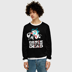 Свитшот мужской Dance with the dead, цвет: 3D-белый — фото 2
