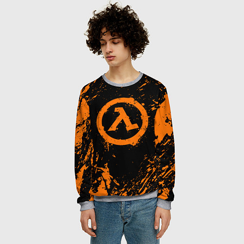 Мужской свитшот HALF-LIFE / 3D-Меланж – фото 3
