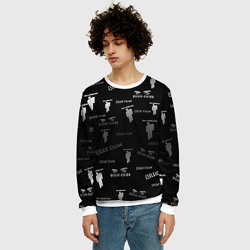 Мужской свитшот Billie Eilish / 3D-Белый – фото 3