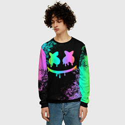 Свитшот мужской Marshmello, цвет: 3D-черный — фото 2