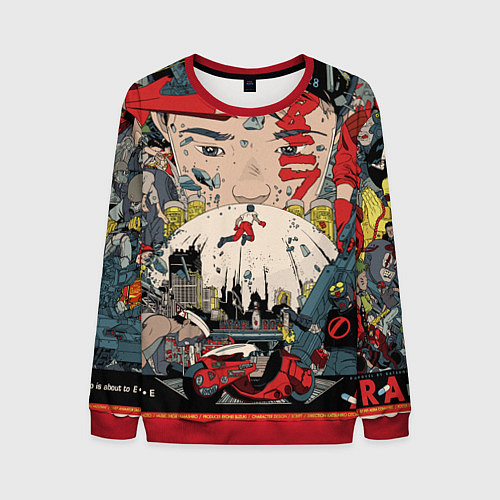 Мужской свитшот AKIRA / 3D-Красный – фото 1