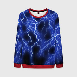 Свитшот мужской МОЛНИЯ NEON, цвет: 3D-красный