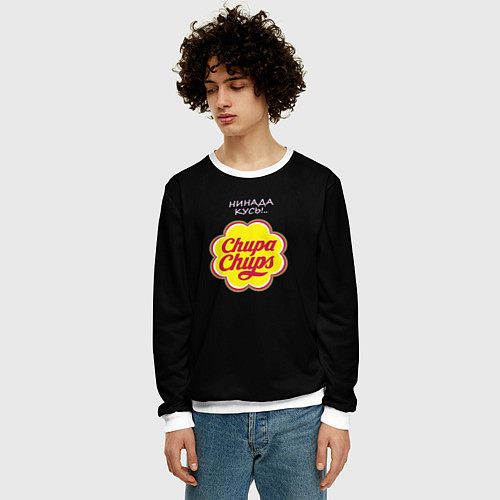 Мужской свитшот Chupa chups / 3D-Белый – фото 3