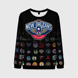 Свитшот мужской New Orleans Pelicans 1, цвет: 3D-черный