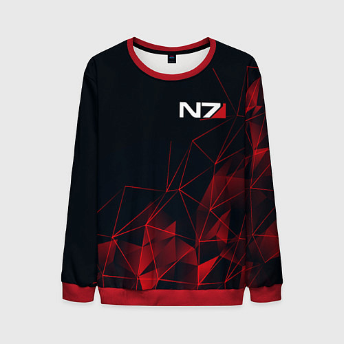 Мужской свитшот MASS EFFECT N7 / 3D-Красный – фото 1