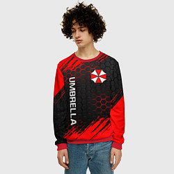 Свитшот мужской UMBRELLA CORP, цвет: 3D-красный — фото 2