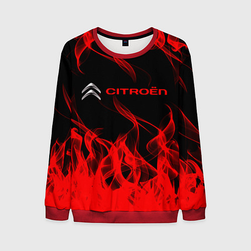 Мужской свитшот CITROЁN / 3D-Красный – фото 1
