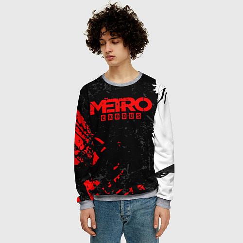 Мужской свитшот METRO EXODUS / 3D-Меланж – фото 3