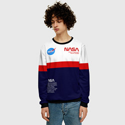 Свитшот мужской NASA, цвет: 3D-черный — фото 2