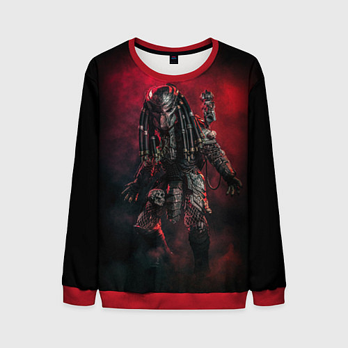 Мужской свитшот PREDATOR / 3D-Красный – фото 1