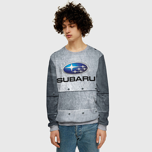 Мужской свитшот SUBARU / 3D-Меланж – фото 3