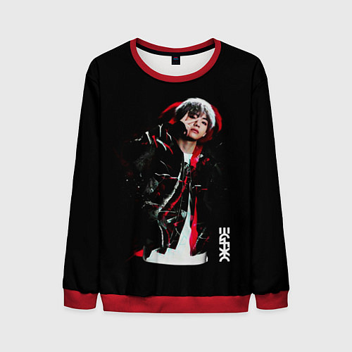 Мужской свитшот BTS / 3D-Красный – фото 1