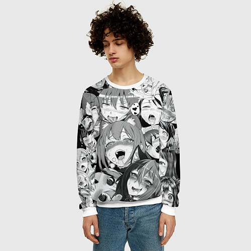 Мужской свитшот АХЕГАО / 3D-Белый – фото 3