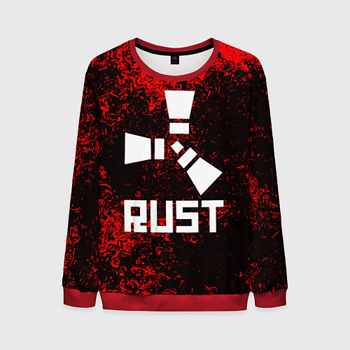 Мужской свитшот RUST / 3D-Красный – фото 1