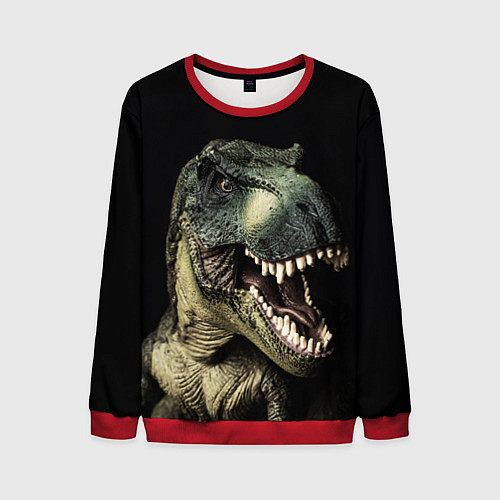 Мужской свитшот Динозавр T-Rex / 3D-Красный – фото 1