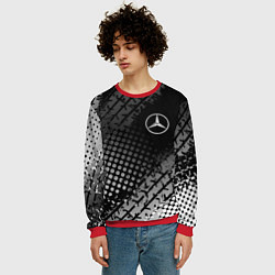 Свитшот мужской Mercedes-Benz, цвет: 3D-красный — фото 2