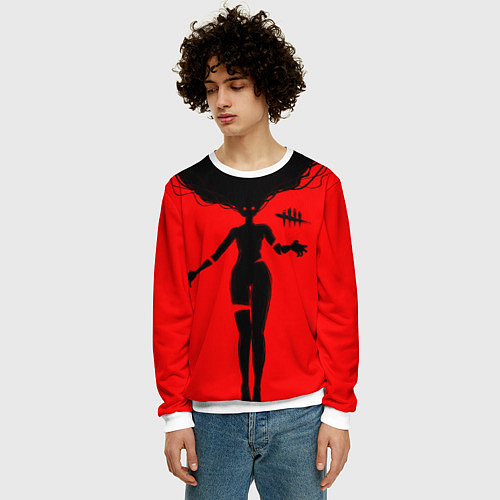 Мужской свитшот Dead by Daylight / 3D-Белый – фото 3