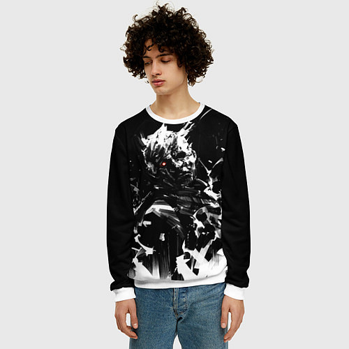 Мужской свитшот Dead by Daylight / 3D-Белый – фото 3