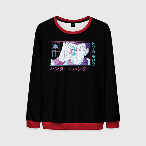 Мужской свитшот Hisoka, Hunter X Hunter HXH / 3D-Красный – фото 1
