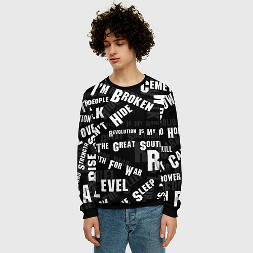 Мужской свитшот PANTERA / 3D-Черный – фото 3