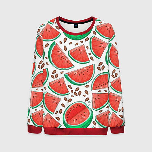 Мужской свитшот Арбуз / 3D-Красный – фото 1