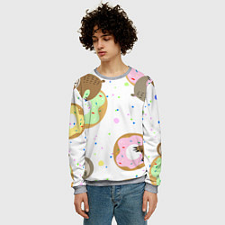 Свитшот мужской Милый Ленивец, цвет: 3D-меланж — фото 2