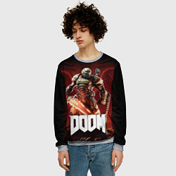 Свитшот мужской Doom, цвет: 3D-меланж — фото 2