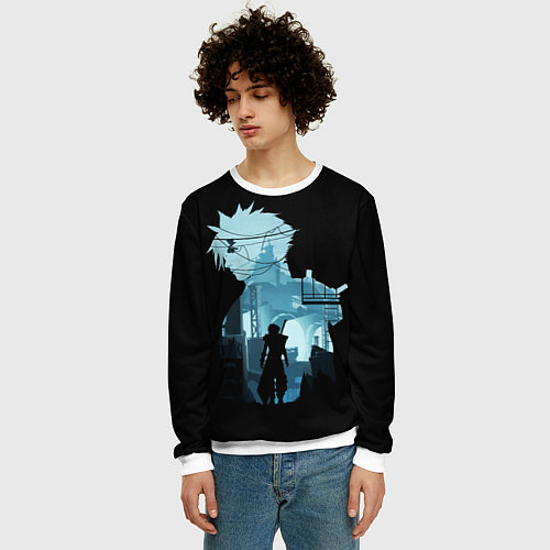 Мужской свитшот Final Fantasy / 3D-Белый – фото 3