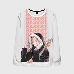 Свитшот мужской Bassist, цвет: 3D-белый