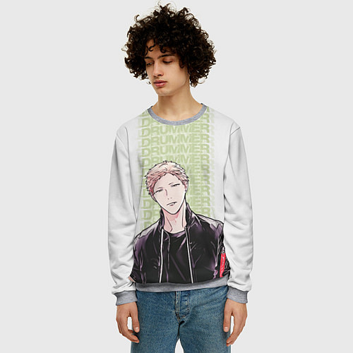 Мужской свитшот Drummer / 3D-Меланж – фото 3