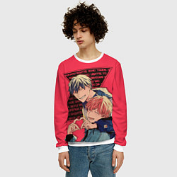 Свитшот мужской Мафую Сато и Рицука Уэнояма, цвет: 3D-белый — фото 2