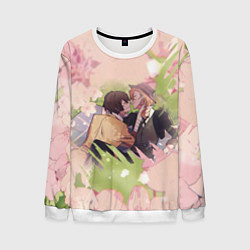 Свитшот мужской Дазай и Чуя, цвет: 3D-белый