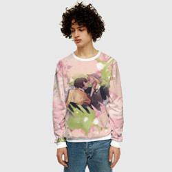 Свитшот мужской Дазай и Чуя, цвет: 3D-белый — фото 2