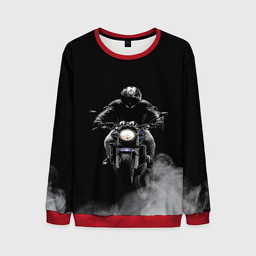 Мужской свитшот МОТОЦИКЛЫ / 3D-Красный – фото 1