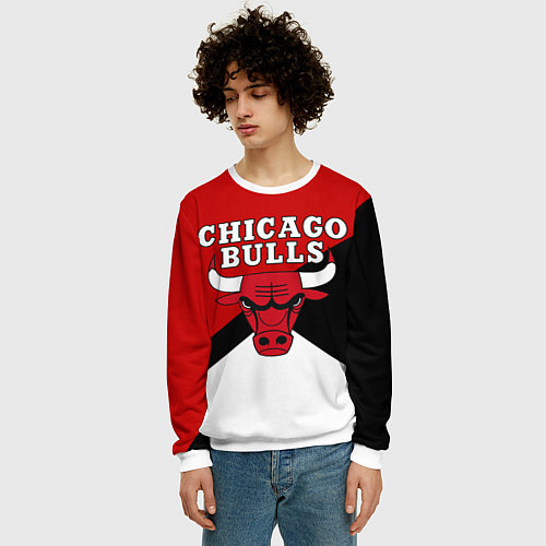 Мужской свитшот CHICAGO BULLS / 3D-Белый – фото 3