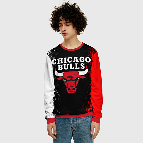 Мужской свитшот CHICAGO BULLS / 3D-Красный – фото 3