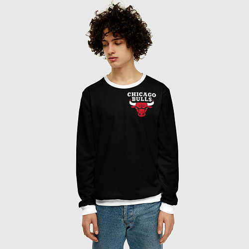 Мужской свитшот CHICAGO BULLS / 3D-Белый – фото 3