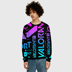 Свитшот мужской Valorant, цвет: 3D-черный — фото 2