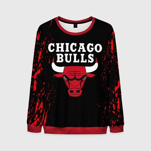 Мужской свитшот CHICAGO BULLS / 3D-Красный – фото 1