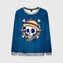 Свитшот мужской Straw hat pirates, цвет: 3D-меланж