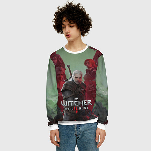 Мужской свитшот The Witcher 5-летие / 3D-Белый – фото 3