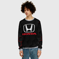 Свитшот мужской HONDA, цвет: 3D-меланж — фото 2