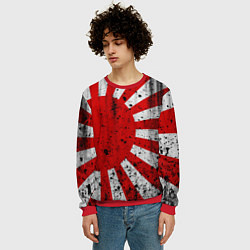 Свитшот мужской ЯПОНСКИЙ ФЛАГ, цвет: 3D-красный — фото 2