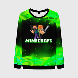 Свитшот мужской Minecraft 1, цвет: 3D-черный