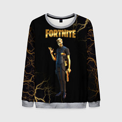 Свитшот мужской Gold Midas Fortnite 2, цвет: 3D-меланж