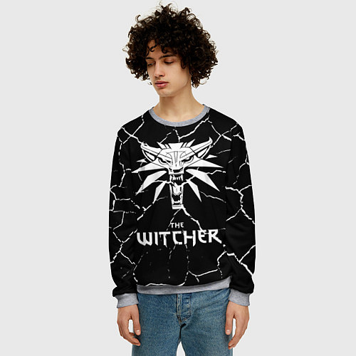 Мужской свитшот The Witcher / 3D-Меланж – фото 3