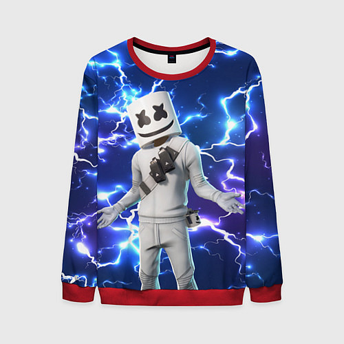 Мужской свитшот FORTNITE x MARSHMELLO / 3D-Красный – фото 1