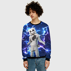 Свитшот мужской FORTNITE x MARSHMELLO, цвет: 3D-черный — фото 2
